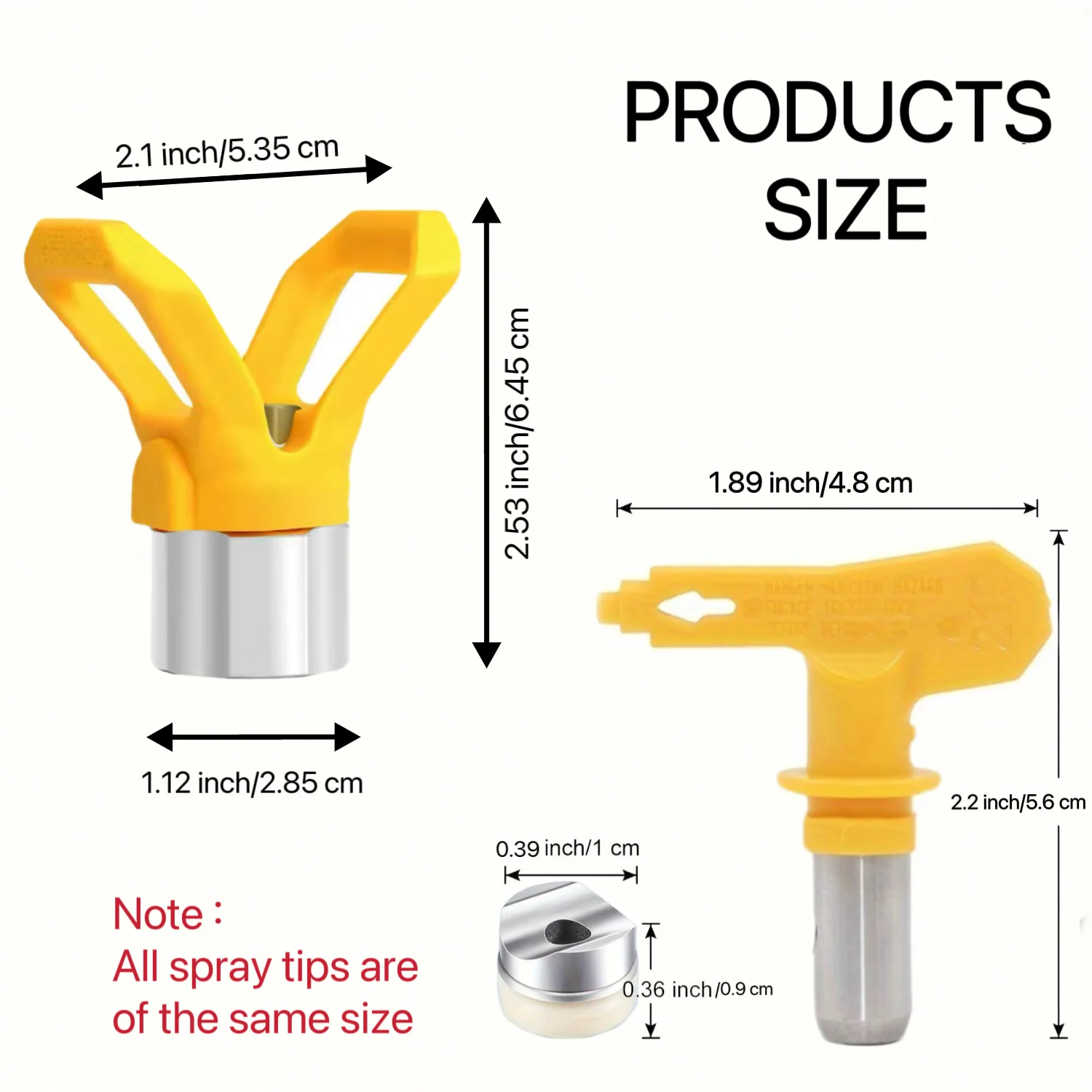 Airless Paint Tips Nozzles Set Airless Painting Machine Seat Nozzles Guard, Airless Sprayer Gun NozzlesSpray Painting Tools