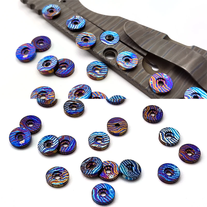 Folding knife accessories Titanium Damascus  Lockbar Stabilizer For Strider & Rick Hinderer XM Series