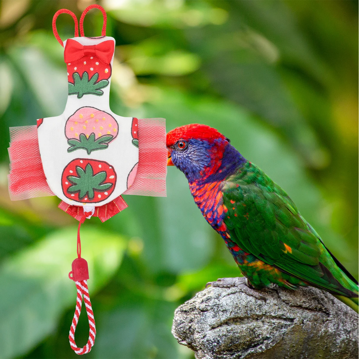 

1pc Pet Clothing Bird Clothes Breathable Lightweight Cotton Fabric Lovely Pattern Cute Design for Parrots Small Birds Accessory