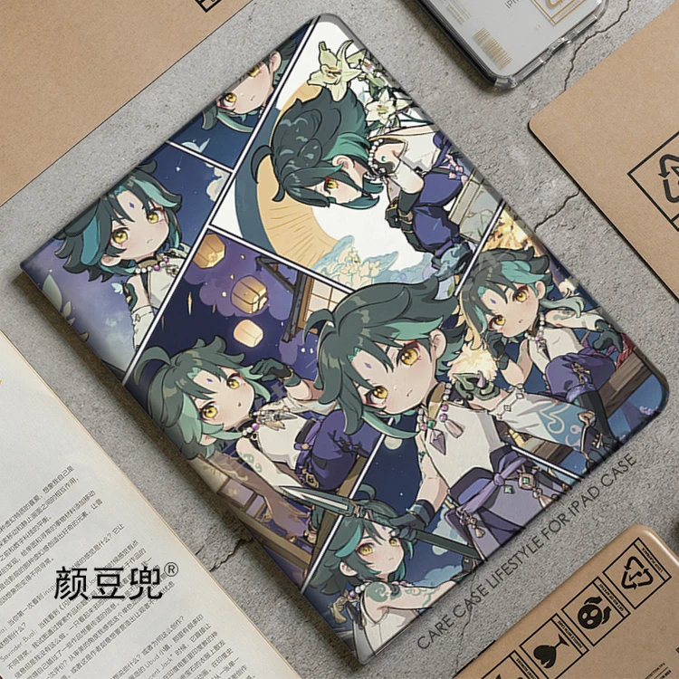 

Xiao Anime Genshin Impact For iPad Air 45 Mini 5 6 Case Luxury Silicone For Pro 12.9 11 For iPad 10th Protective Pro13 11 in