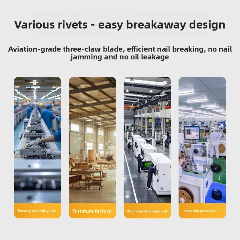 Pneumatic Rivet Gun, Aluminum Alloy Rivet Gun, Self-Priming Rivet Pliers, Gun-Style Rivet Machine view 4