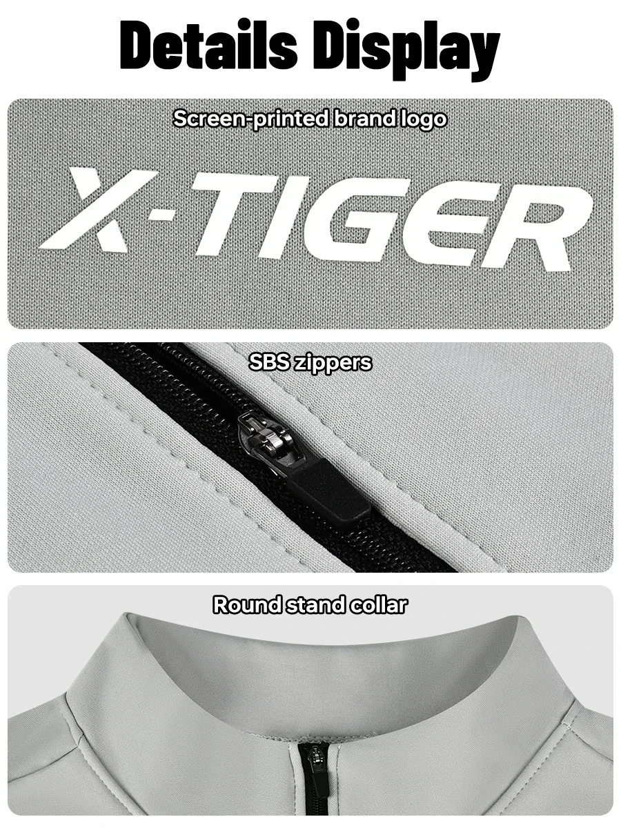 X‑TIGER Herren-Thermo-Fahrradweste, Winter-Fleece, ärmellose, winddichte Jacke mit reflektierenden Elementen und Reißverschlussfach für kalte Straßen, MTB-Fahrradweste. – Detail 11