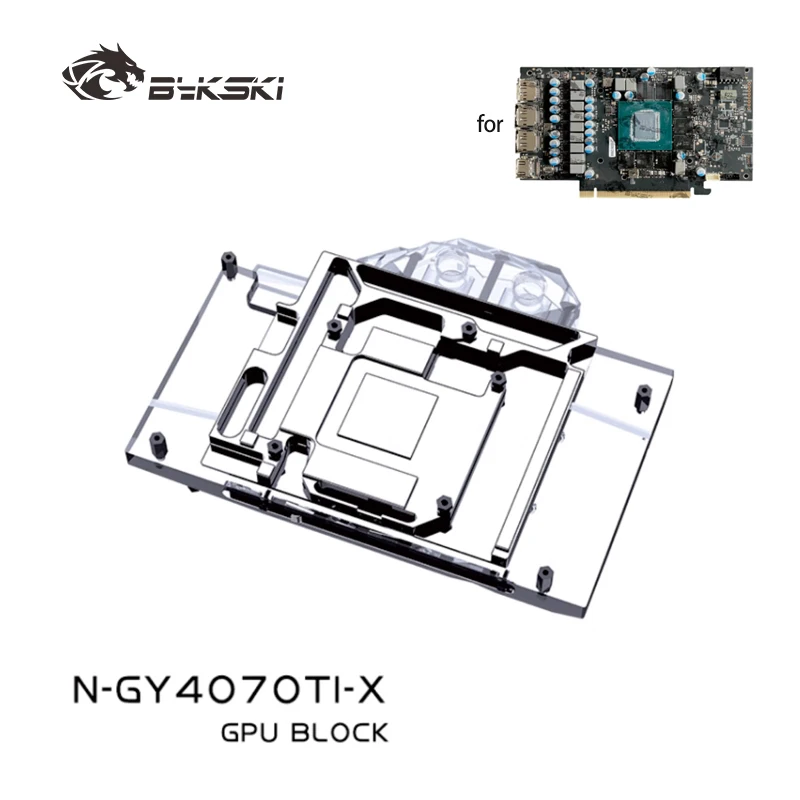 Bykski GPU Block for Galax RTX 4070 Ti Super EX White / Metal Master OC / EX Gamer V2 Video Card /Dense Waterways  N-GY4070TI-X