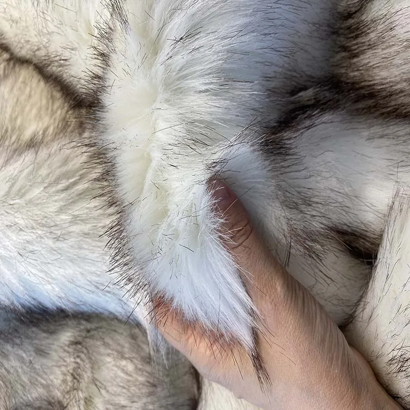 5cm pile tip dye faux fur fabric super dense fluffy soft luxurious wild animal fake Capelli finti garment accessories DIY sp6604