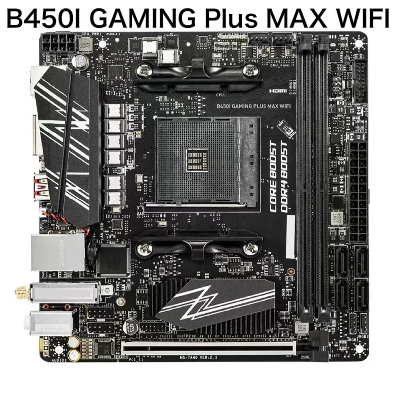 

For MSI B450I GAMING PLUS MAX WIFI Motherboard MS-7A40 DDR4 B450 Mini-ITX Mainboard 100% Tested OK Fully Work Free Shipping
