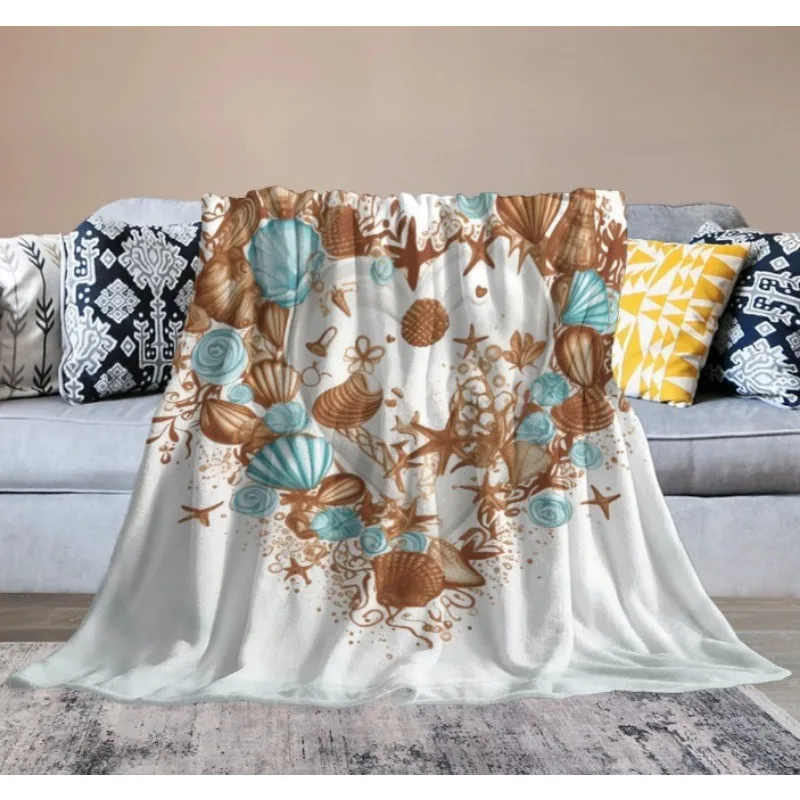 

Одеяло с принтом в виде ракушки любви, подходит для дивана-кровати, дивана, мягкое теплое фланелевое одеяло, мягкое и удобное одеяло