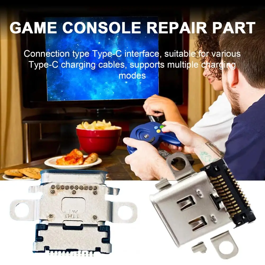 Type-c Interface Charger Socket for Console Metal Tail Plug Port Switch Easy