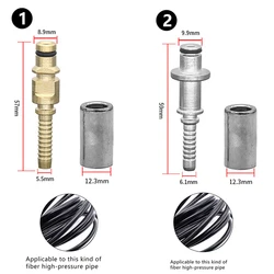 Conector de manguera con manga para Karcher K, adaptador de reparación de punta de tubería, arandela de presión