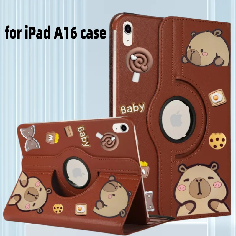 

Funda для iPad A16 2025 Чехол 11-го поколения DIY Чехлы для планшетов с вращающейся подставкой на 360 градусов для Apple iPad 10-го поколения Чехол 10,9 дюйма