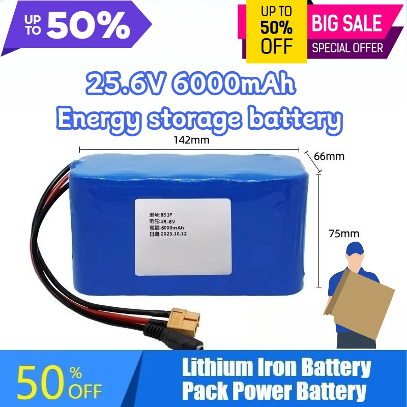 

6000mAh 24V Lithium Iron Battery Pack Power Battery for Solar Street Light Energy Storage Power Supply Batteries