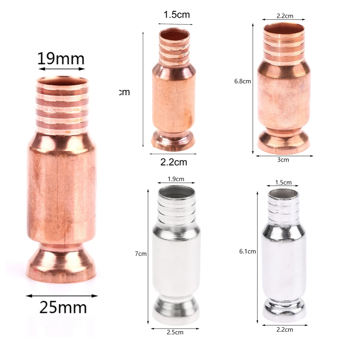 NEW 15/19/22mm Copper Siphon Filler Pipe Manual Pumping Oil Pipe Fittings Siphon Connector Gasoline Fuel Water Shaker Oil Pump