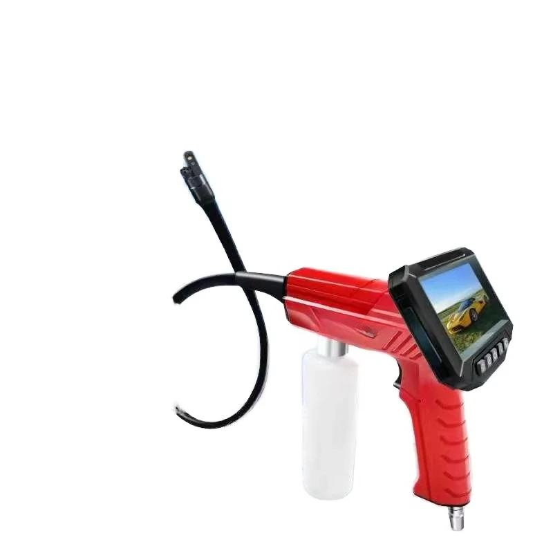 Car Wash Tool Pipe Inspection Camera LCD Display Car air Conditioner Cleaner Endoscope Visual Cleaning Gun