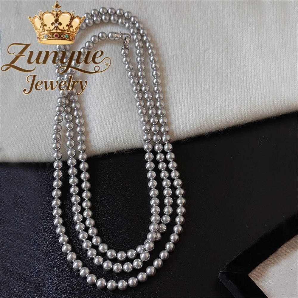 

Pearl Sweater Chain, Multi-Layered Long Style, Elegant Necklace Accessory, Versatile, High-End And Light Luxury Fashion Jewelry