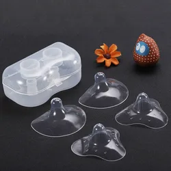 30pcs Triangle Semicircle Silicone Nipple Cover Protectors Feeding Breastfeeding Mothers Nipple Protection With Box Packaging