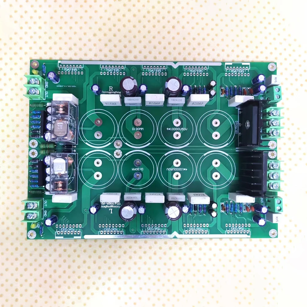 5-Parallel Dual Channel HiFi Fever Fully Symmetrical Mirror Power Amplifier Board DA7293-5B 7×19.6 A Pair For TDA7293