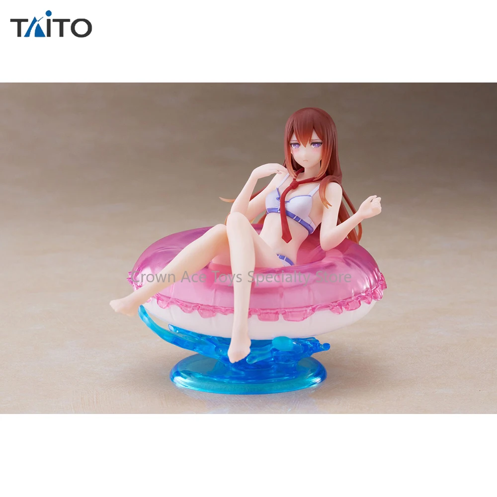 TAiTO Aqua Float Girls Steins Gate Kurisu Makise 10cm Nice Look Anime Action Manga Figures Collectible Model Ornament Trendy Toy