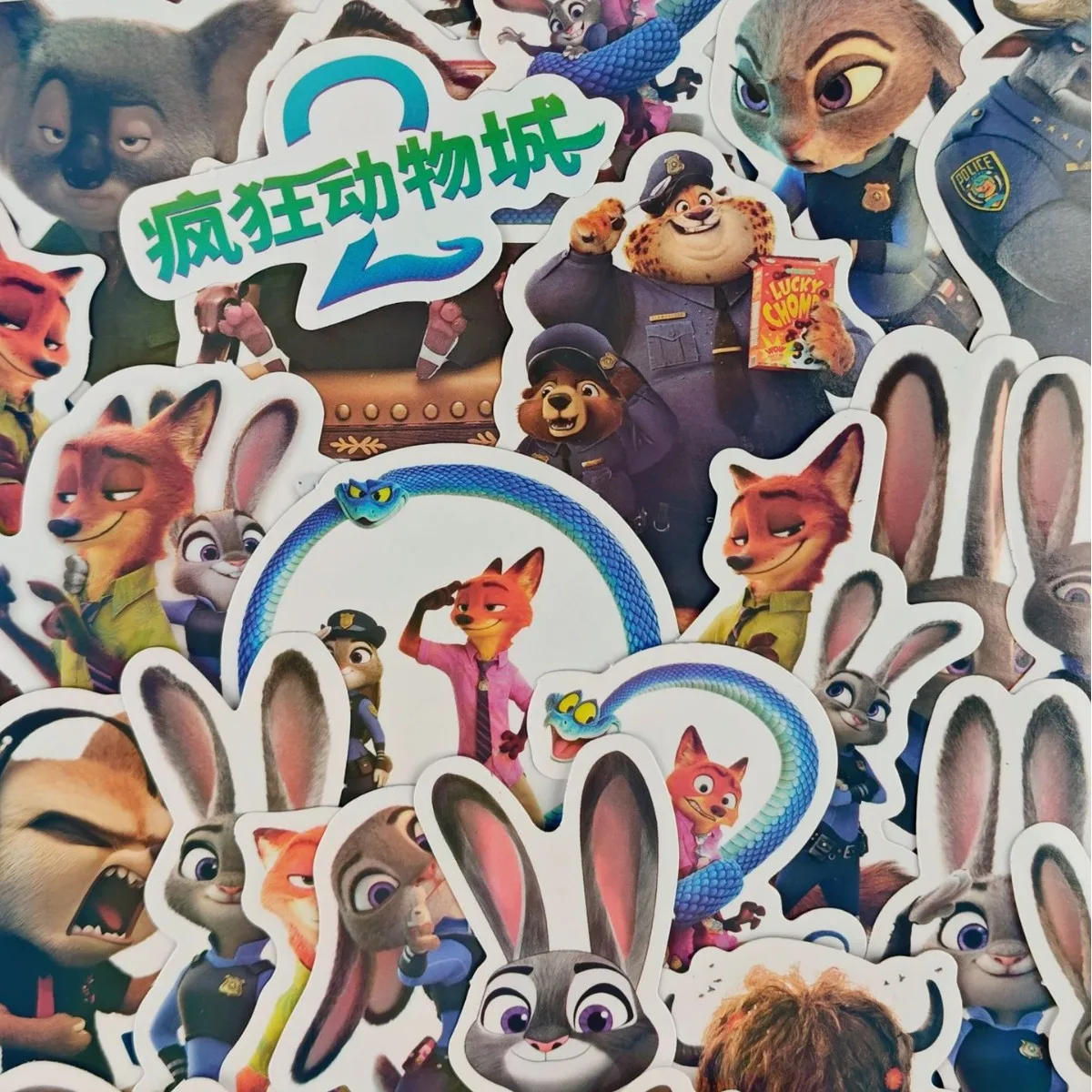 

2026 Zootopia 2 Sticker Judy Nick Graffiti Animation Movie DIY snake Phone Water Cup Skateboard Guitar Waterproof Sticker gifts