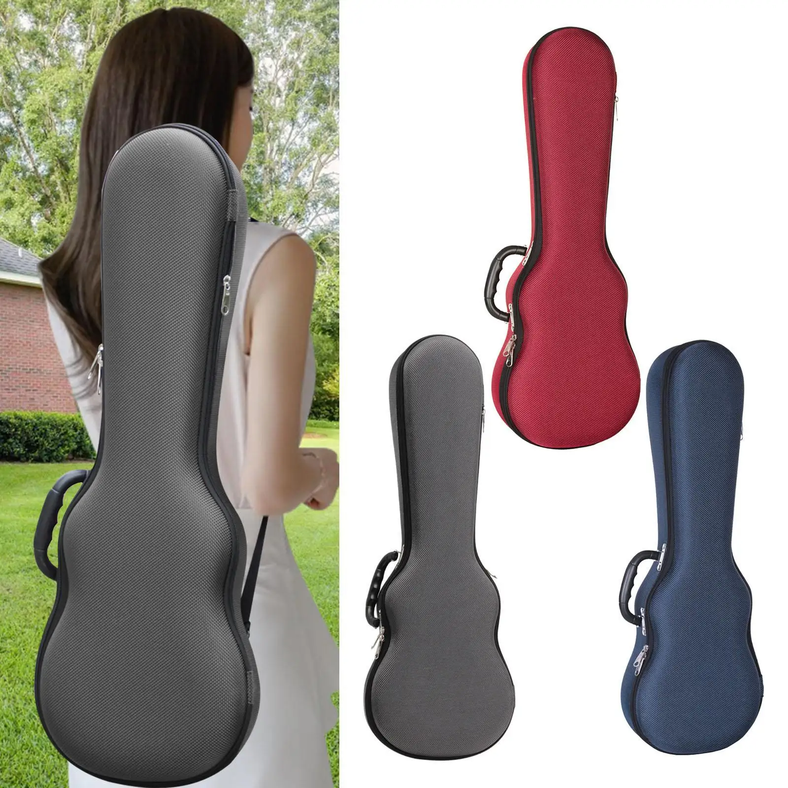 

Ukulele Bag, 21 Inch Ukulele Gig Bag, Lightweight with Carrying Handle, Ukulele Backpack, Soft Case for Ukulele Gifts