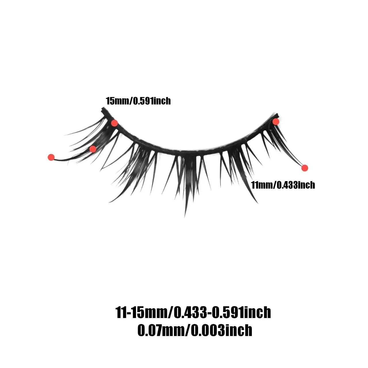 5ペアの悪魔まつげナチュラルメイクアップデイリーメイクアップCOSまつげ`