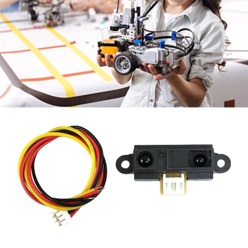 GP2Y0A21YK0F Unidad detección distancia con distancia analógico 10-80 para proyectos robótica y D2RC