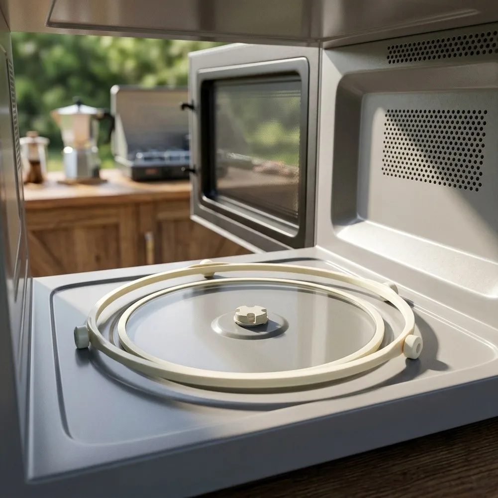 Microwave Turntable Support Frame for HMB5020 HMB5050 HMB5060 BM281710 BM281730 MT27S SM272B SM272YB 10 inch white