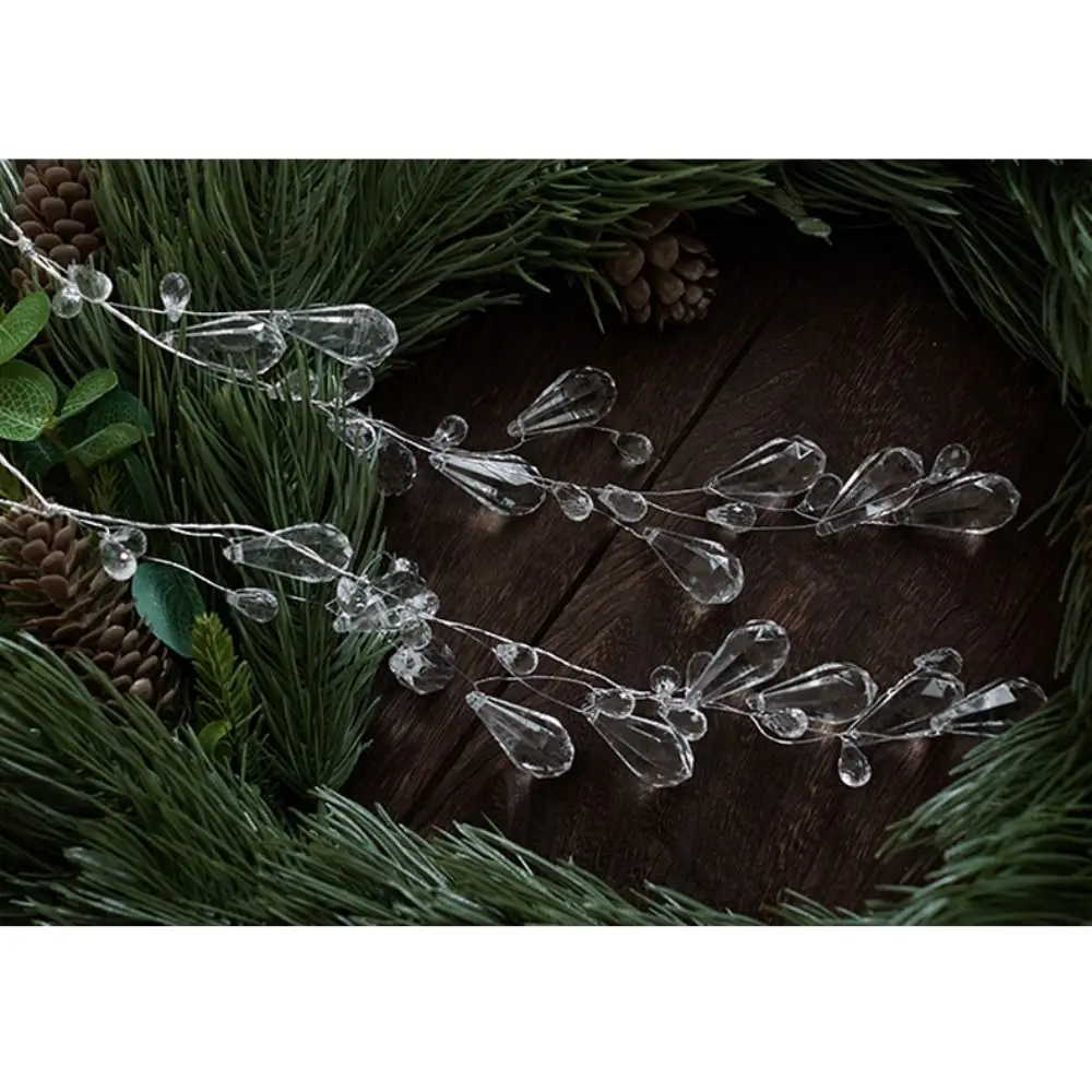 

Transparent Christmas Hanging Pendants Snow Beads Star Party Supplies Christmas Decorations Acrylic Festival Favors