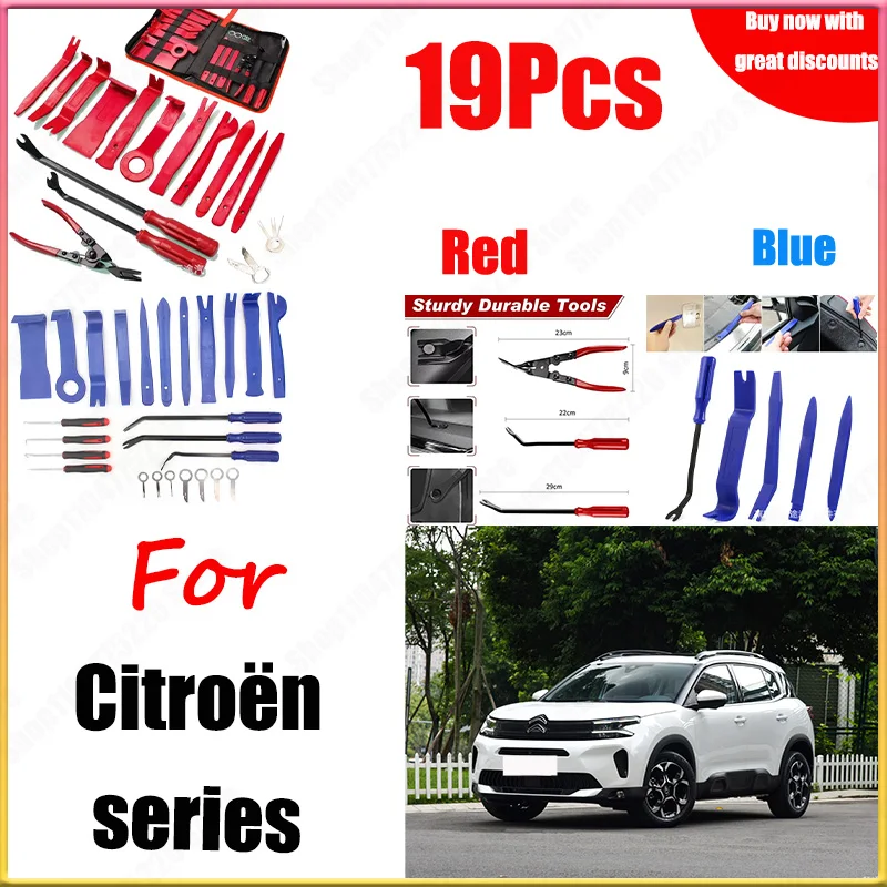 

For Citroen 19PCS Car Stereo Removal Toolkit Nylon Car Center Panel Removal Tool