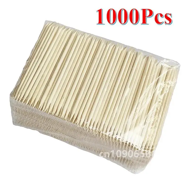 1000pcs Orange Sticks for Nails Cuticle Pusher Dead Skin Remover Toenail Wooden Cleaner Wholesale Nail Manicure Pedicure Tools