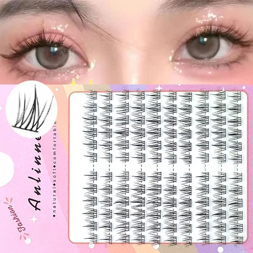 10 行手作り 5D ミンク個別まつげウィピーふわふわナチュラルで厚いスタイルマンガまつげつけまつげ女性