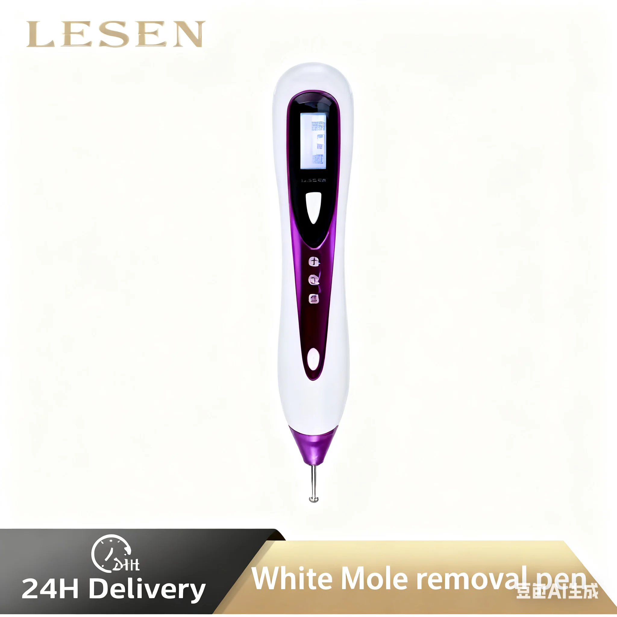 LESENプロフェッショナルほくろ除去ペン スイープスポット イボ除去 黒ずみ除去 マイクロカレント美肌 フェイシャルクレンジングケアツール