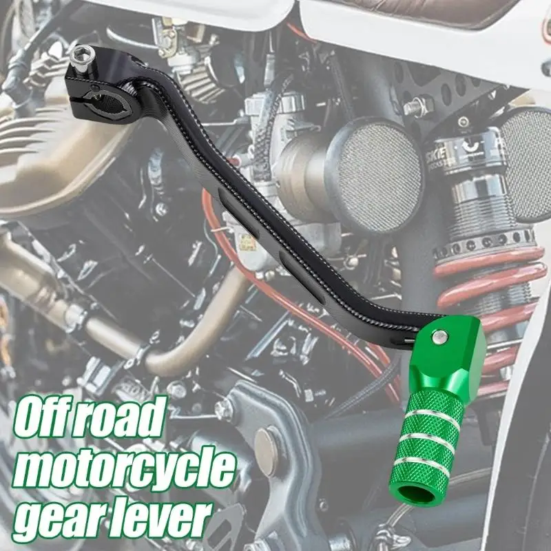 M76E Aluminium-Motorrad-Schalthebel-Reparaturteil für KLX300, Steuerhebel mit Klemmbefestigungsende für Dirt Bike – Detail 5