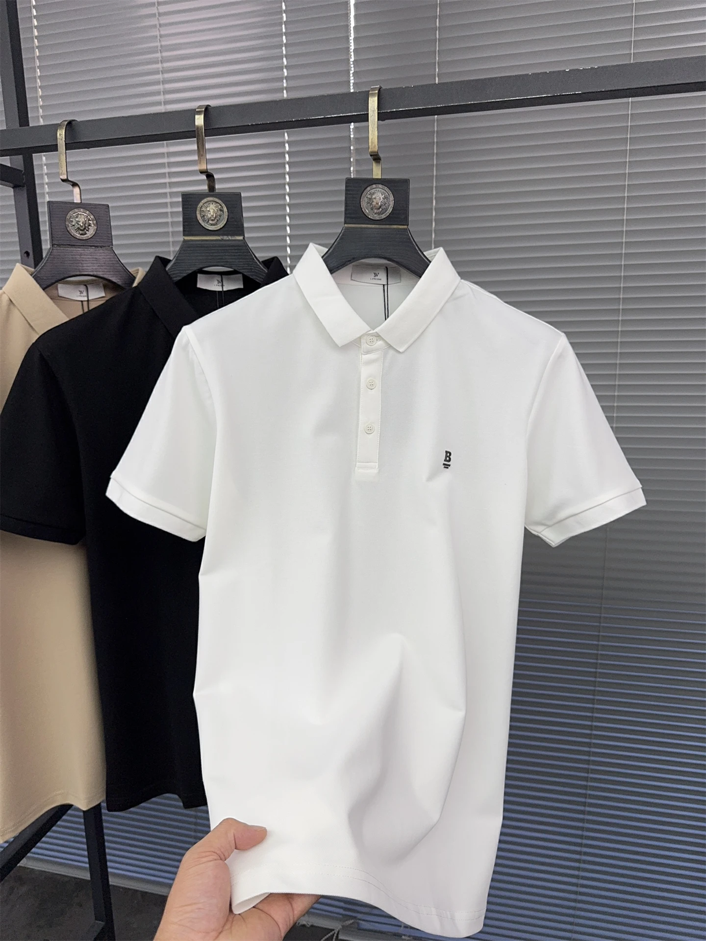 

Svip Summer Sle Men's irt Casual ort Sve T-irt Breathable Commute Faion Urban Youth Pure Color Flip-Collar