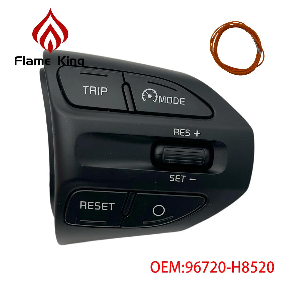 Flame king FOR kia 2018-2023 RIO XLINE MORNNG steering wheel switch cruise control switch OEM 96720-H8520 96720H8520