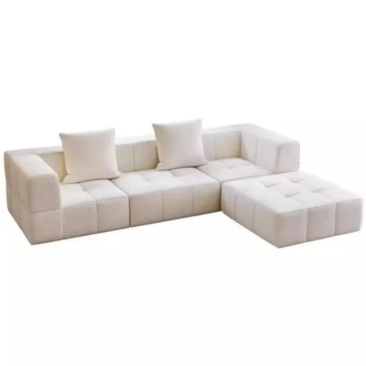 

Modern Luxury Compressible Sofa Set for Villa Interior Home Furniture with Sponge Filling Upholstered Feature for Living Room