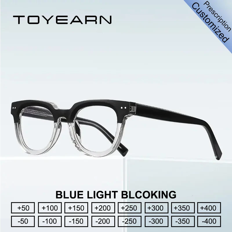 

TOYEARN классические круглые очки для чтения в стиле панк для мужчин и женщин, близорукость, дальнозоркость, индивидуальная винтажная оптическая оправа для очков по рецепту