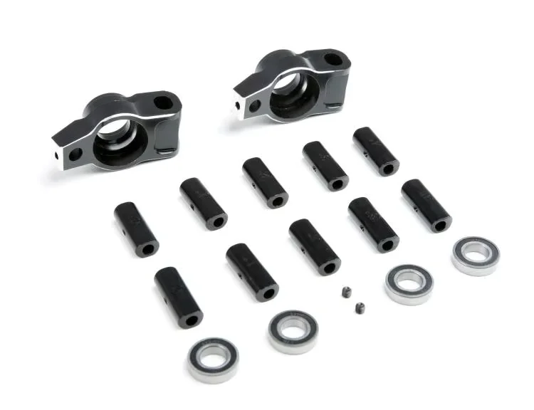 CNC machining full metal angle adjustable rear wheel bearing base set for ROVAN KM HPI BAJA 5B 5T 5SC