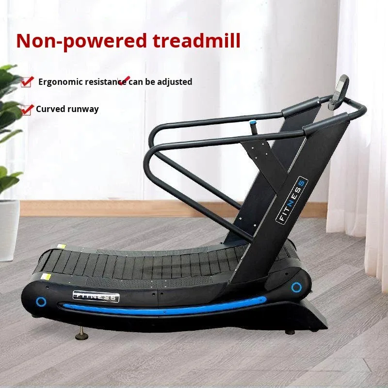 

New Home Foldable Metal Exercise Treadmill with Adjustable Resistance No Power Arc Silent Walking Gym Multi-Functional
