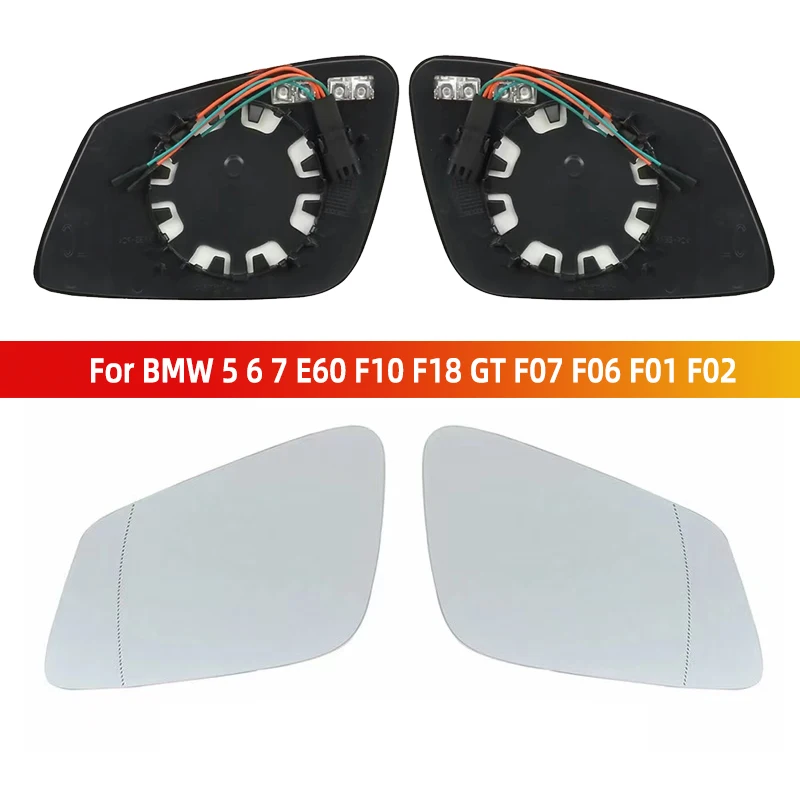 

Левое правое зеркальное стекло с подогревом и проводом, 4 контакта для BMW 5 6 7 E60 F10 F18 GT F07 F06 F01 F02 51167186587 51167186588