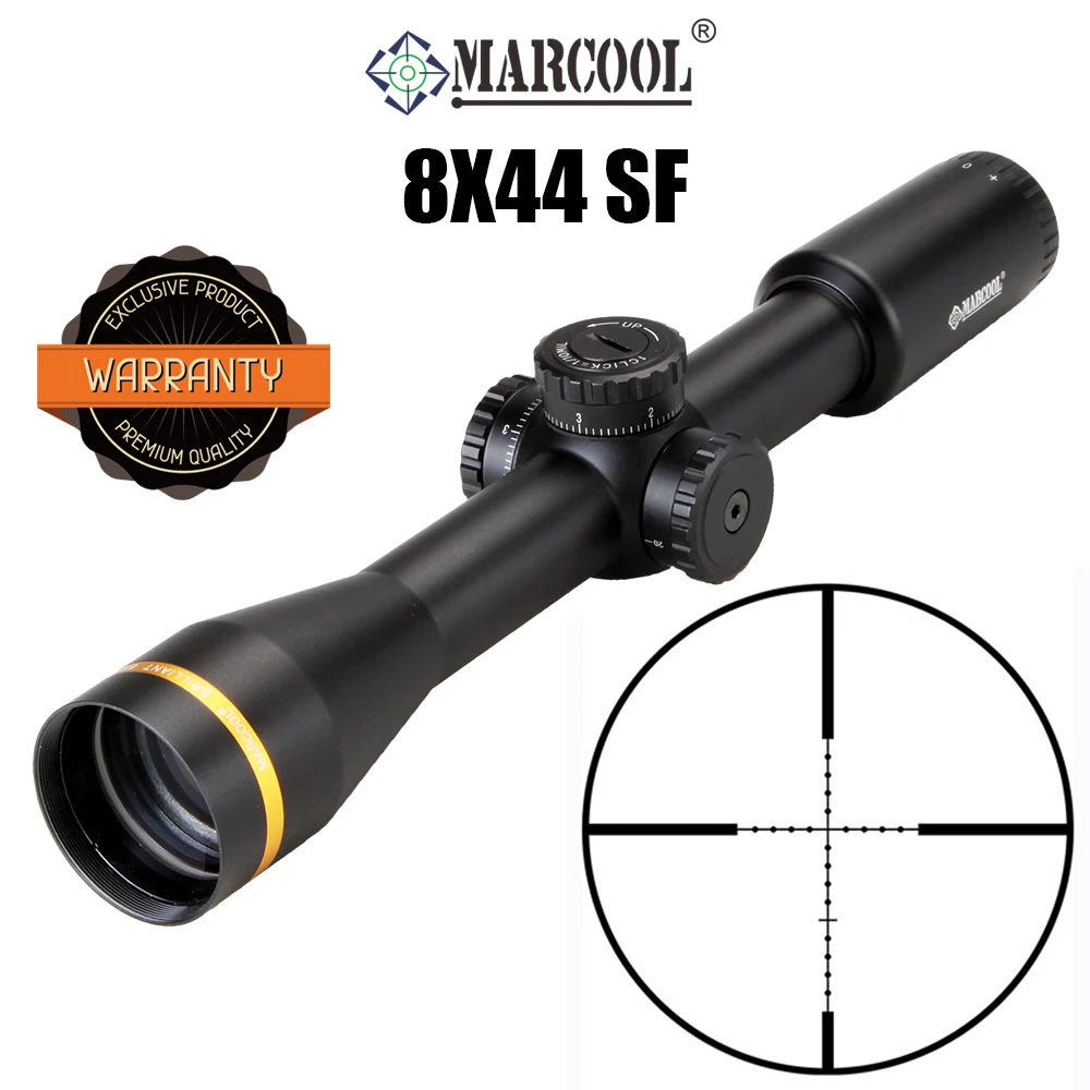 

Marcool 8X44 SF Rifle Scope for Hunting Airgun Optical Instruments Tactical Fast Focus Riflescope AR15 .223 .308