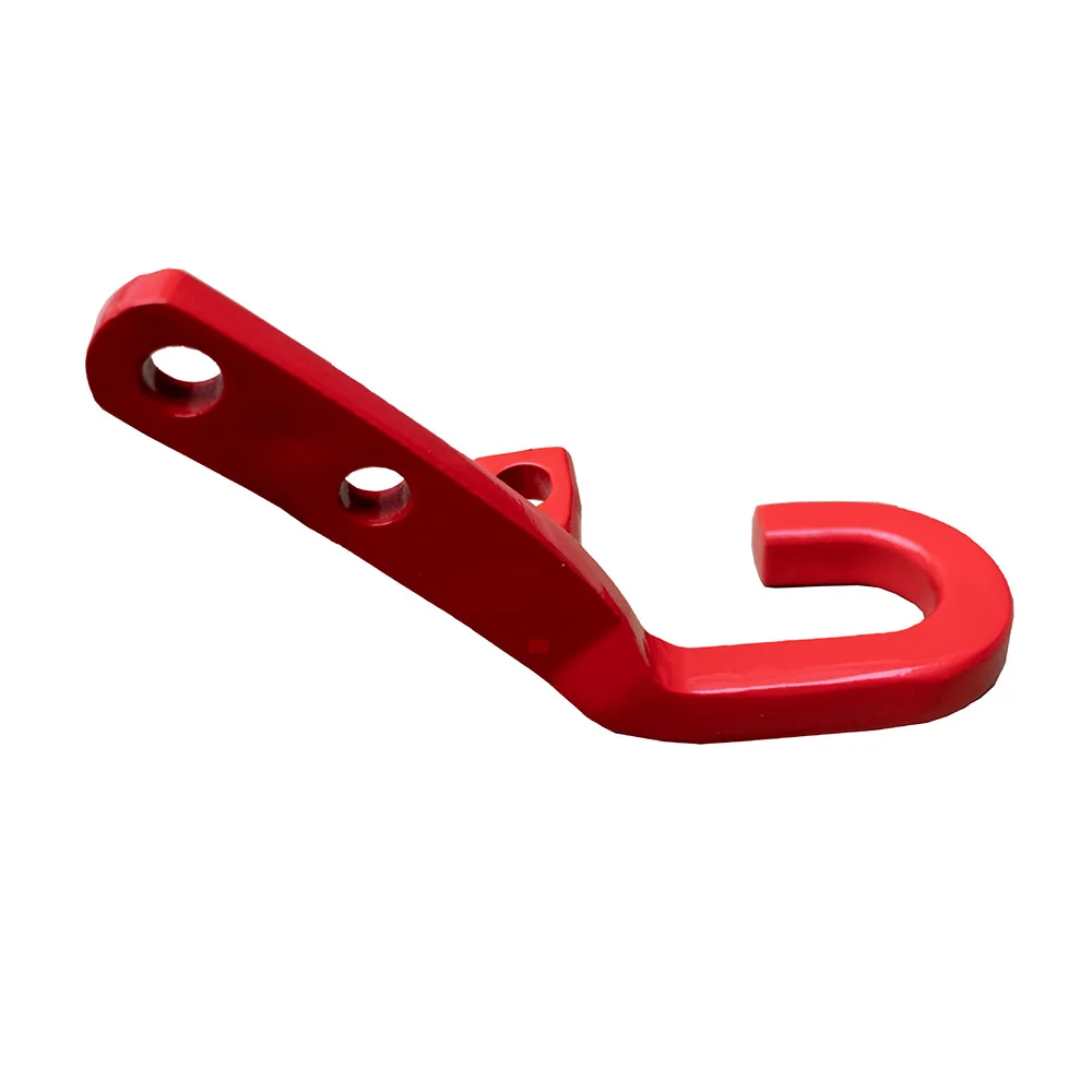 Red/Black Rear Bumper Tow Hook Cast Truck Trailer Towing Hitch Clip  for JK JKU 2006-2017 Tow Car Hook Heavy Duty Forged Steel