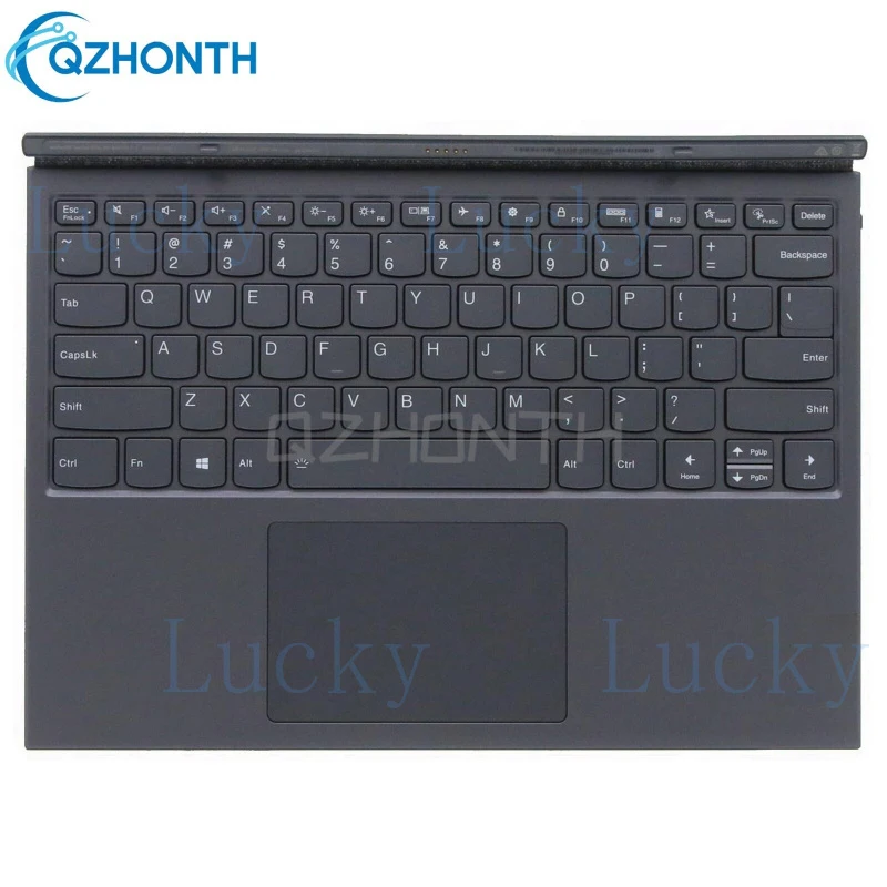 f  New Palmrest US Keyboard Cover Case For Lenovo Yoga Duet 7-13IML05 Docking Gray