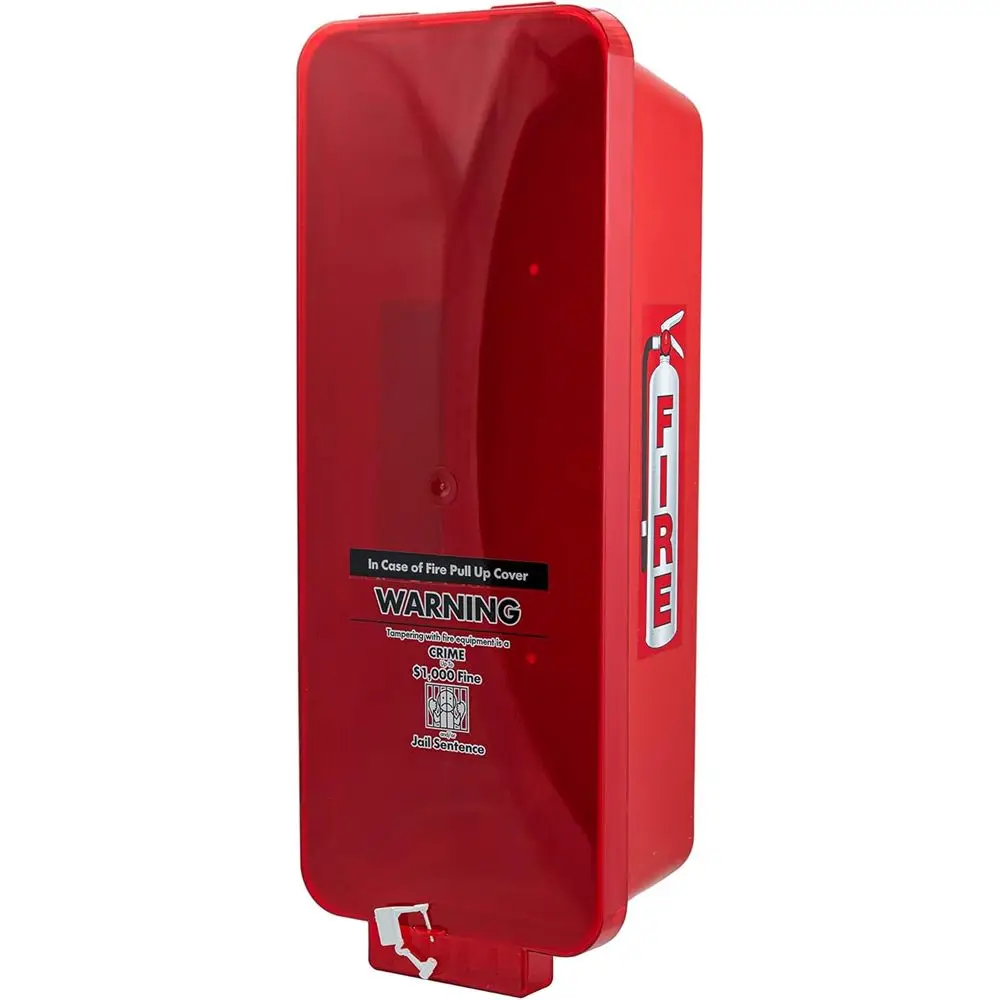 

Outdoor Red Plastic Fire Extinguisher Cabinet, 10 lbs, Holds 10 Units