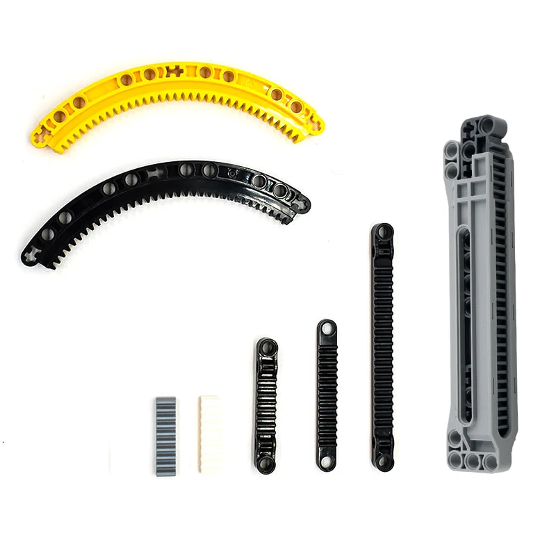 MOC 1X4/1x7 Getriebe Rack 1x14x2 Technologie Bausteine Teile 64781/6630/3743/24121 Getriebe Montage Diy Spielzeug Ziegel Zubehör