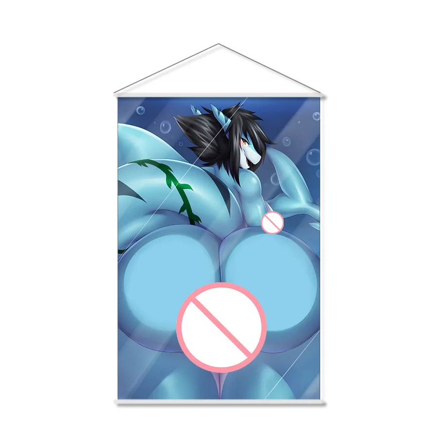 

Пушистый Мару аниме настенный прокрутка висит постер домашний декор живопись