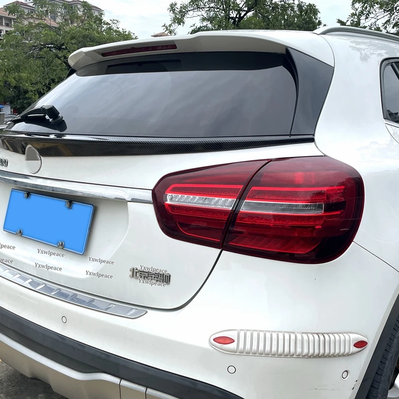 For Mercedes-Benz GLA Class X156 GLA45 AMG 2015-2019 High Quality ABS Plastic Rear Trunk Lip Spoiler Wing Body Kit Accessories