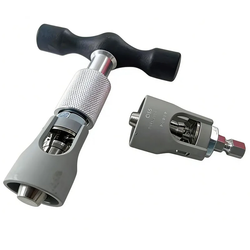 Inner & Outer Chamfering, Reaming & Calibrating Tool for PEX/PERT Pipe - Aluminum Plastic Pipe Deburring Tool (Manual/Electric)