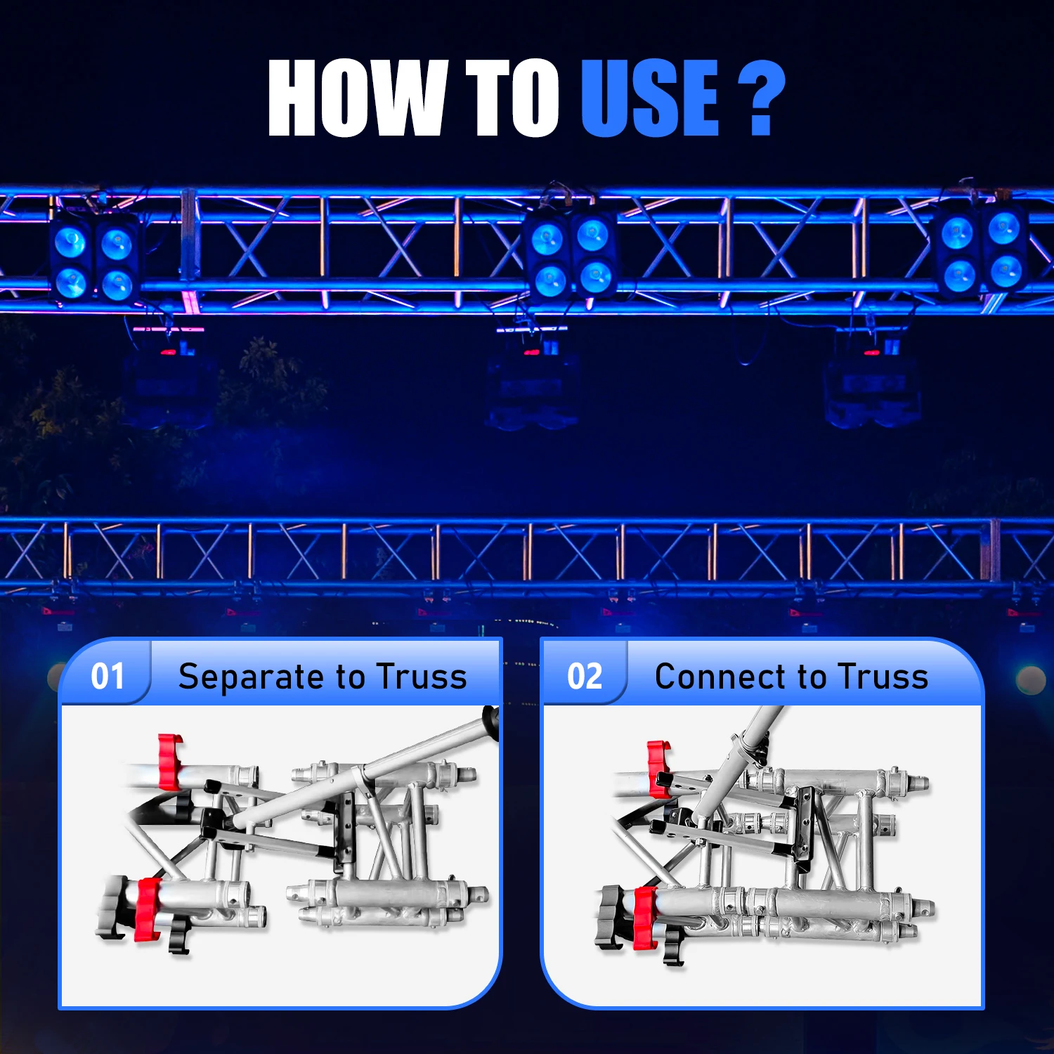 MOKA SFX Stage Truss Separator High Effective Truss Installation Tool Lighting Truss Merger