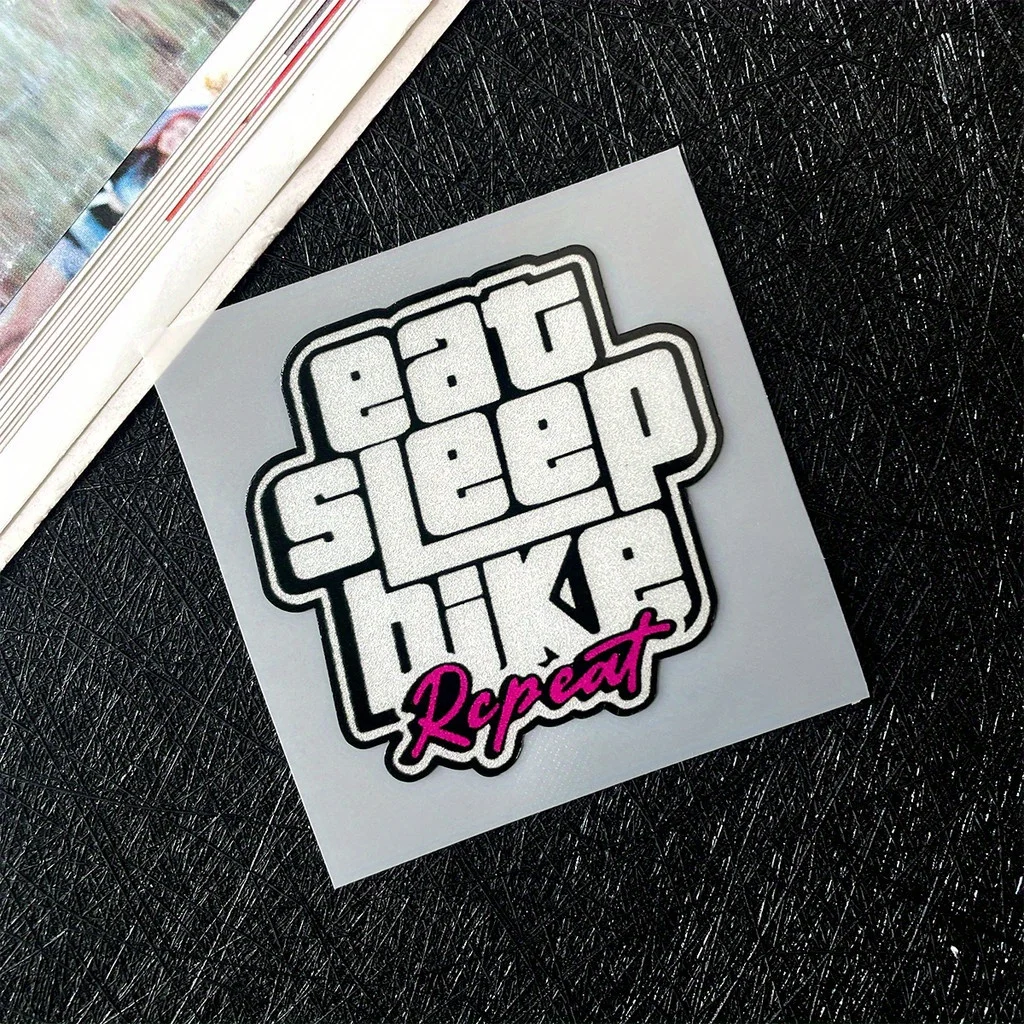 Set di adesivi per ciclismo multi-stile "Eat Sleep Bike Repeat", ideale per cornici per bici, coperchi per laptop, aggiunta di una atmosfera ciclistica appassionata