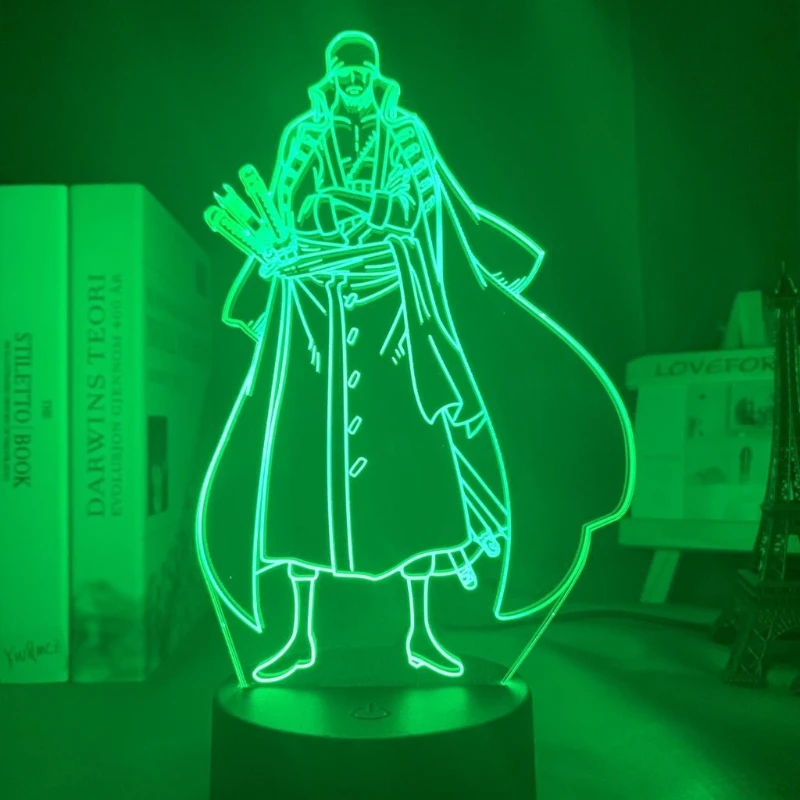 

One Piece Zoro Anime Merchandise Cartoon Figurine Acrylic Light-Up Standee Bedroom Atmosphere Night Light Desk Ornament Gift