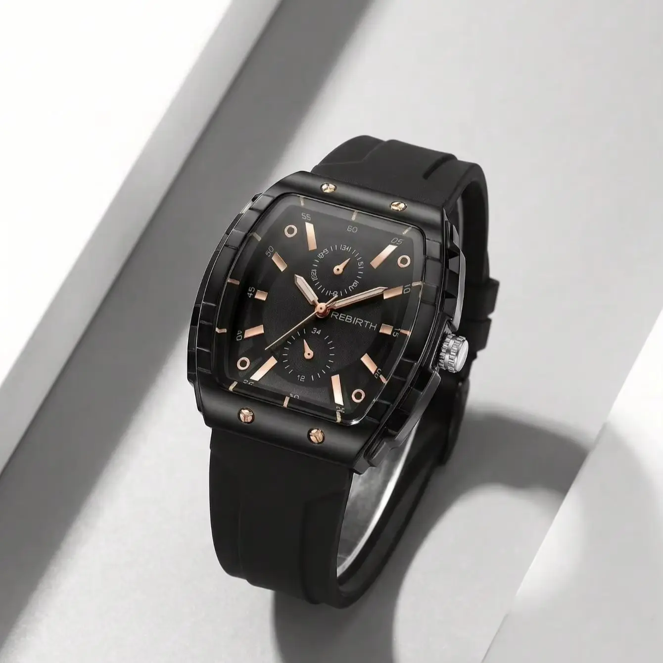 Macaron-Colored Barrel-Shaped Women's Watch